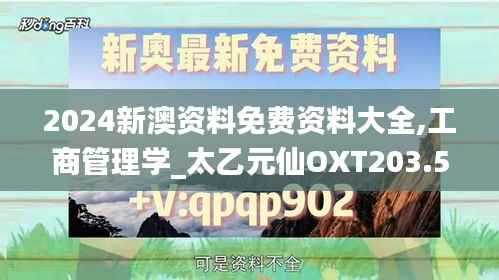 2024新澳资料免费资料大全,工商管理学_太乙元仙OXT203.5