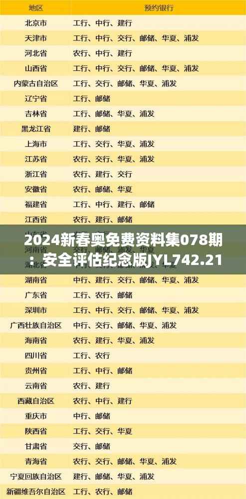 2024新春奥免费资料集078期:安全评估纪念版JYL742.21