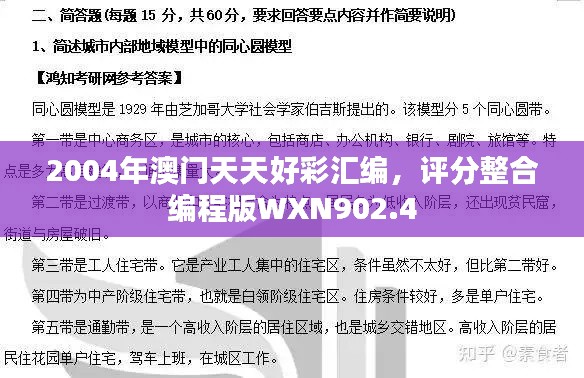 2004年澳门天天好彩汇编,评分整合编程版WXN902.4