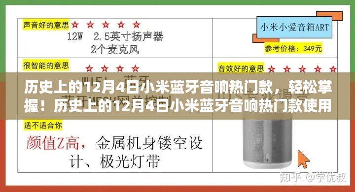 历史上的12月4日小米蓝牙音响热门款,轻松掌握与使用指南