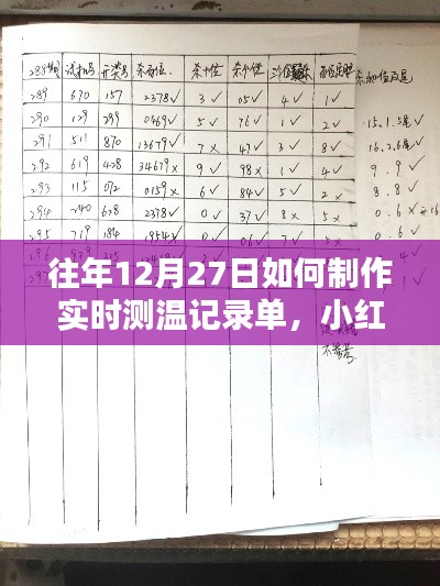 小红书风格指南,往年12月27日如何轻松制作实时测温记录单攻略