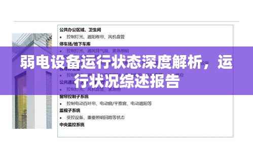 弱电设备运行状态深度解析,运行状况综述报告
