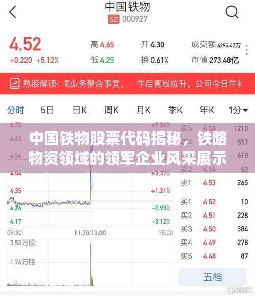 中国铁物股票代码揭秘,铁路物资领域的领军企业风采展示